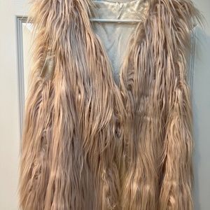 Faux fur designer vest